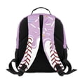 thumbnail image 5 of KUIFORTI Purple Ice Cream Baseball Toddler Backpack Boys Kids School Bag with Side Pockets Adjustable Straps Lightweight for Preschool Kindergarten Back to School Gifts, 5 of 7