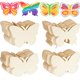 thumbnail image 1 of 40 Piezas de Mariposas de Madera Sin Terminar LIUXGMXG Rebanadas de Madera en Blanco con Forma de Mariposa, 1 of 5