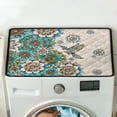 thumbnail image 5 of ZIATUBLES Washing Machine Top Dust Cover Pad Anti-Scratch Washer Dryer Top Protector Mat Water Resistant Laundry Room Kitchen Home Decor Accessories, 24 x 19.7 Inch, Hummingbird Boho Mandala Flower, 5 of 7