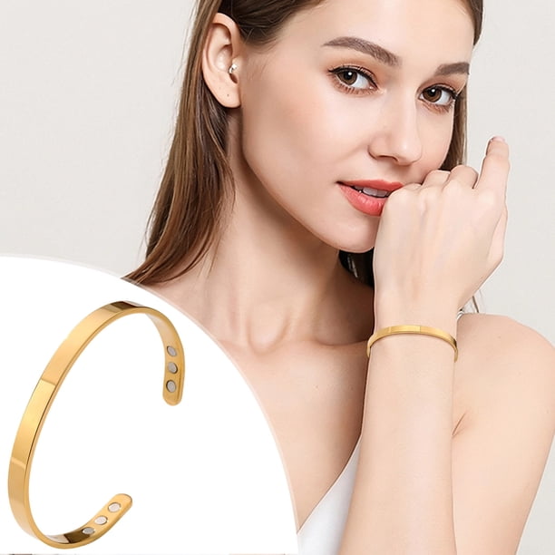 Pulsera de pareja, joyería de metal, apertura magnética, ajustable, accesorios de joyería para hombres y mujeres, pulsera, pulsera
