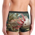 thumbnail image 6 of Salouo Colorful Axolotl Underwater Print Men's Boxer Briefs,Breathable Underwear Elastic Waistband Briefs for Men -XX-Large, 6 of 8