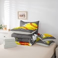 thumbnail image 6 of Castle Fairy Teens Baseball Gamer Twin Bedding Sets,Graffiti Splash Bedding Comforter Set, 6 of 8