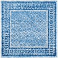 thumbnail image 1 of Safavieh Adirondack Collection ADR110D Silver and Blue Vintage Square Area Rug (6' Square), 1 of 5