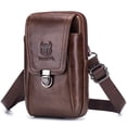 thumbnail image 2 of BULLCAPTAIN Sac Banane, Pochette Portefeuille Homme Ceinture en Cuir Pochette Ceinture Huiop Homme Mewmewcat, 2 of 6