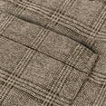 thumbnail image 4 of purcolt Mens Vintage Plaid Suit Vest V-Neck Herringbone Wool Tweed Vest Slim Fit Waistcoat Formal Business Casual Tuxedo for Wedding Groosmen, 4 of 7