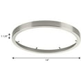 thumbnail image 5 of Progress Lighting, Everlume, 1-Light, Flush Mount, Brushed Nickel, Edgelit Round Trim Ring, 5 of 5