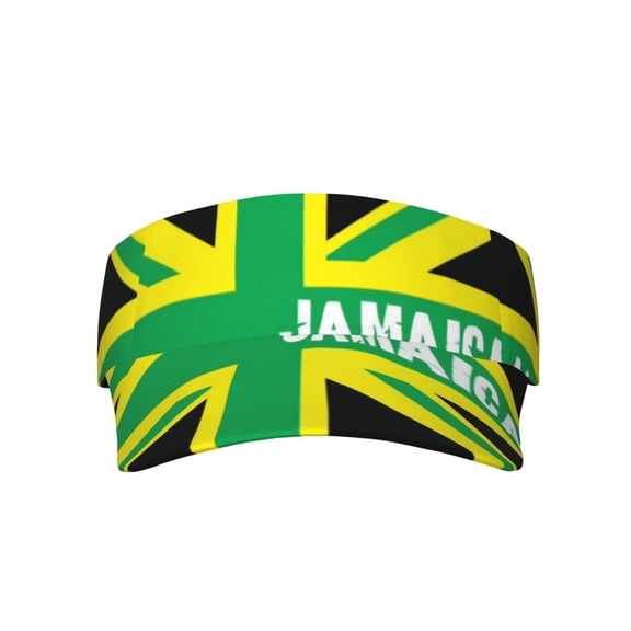 Jamaica Jamaican Kingdom Flag Sports Sun Visor Hats Adjustable Sun Visor Caps For Women And Men