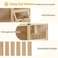 thumbnail image 5 of MCombo Wooden Cat House for Indoor Cats, Cat Villa with Cat Entrance, Cat Catio with Lockable Doors & Wheels CT291, 5 of 5