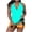 Blue, variant on FAWUUDO Plus Size Swimsuit for Women Two Piece Modest Tankini Full Coverage Tummy Control Bathing Suits with Shorts