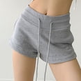 thumbnail image 2 of Sngxgn Soft Comfy Activewear Lounge Shorts with Pockets and Drawstring for Women(Grey,L), 2 of 9