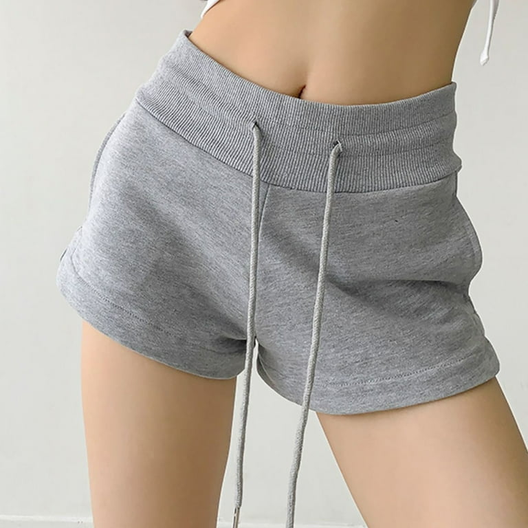 VBARHMQRT Female Womens Shorts Plus Size Streetwear Sexy Drawstring High Waisted Slim Fit Casual Hot Denim Booty Shorts Black Shorts Women Long Plus Size Shorts for Women Stretch Walmart