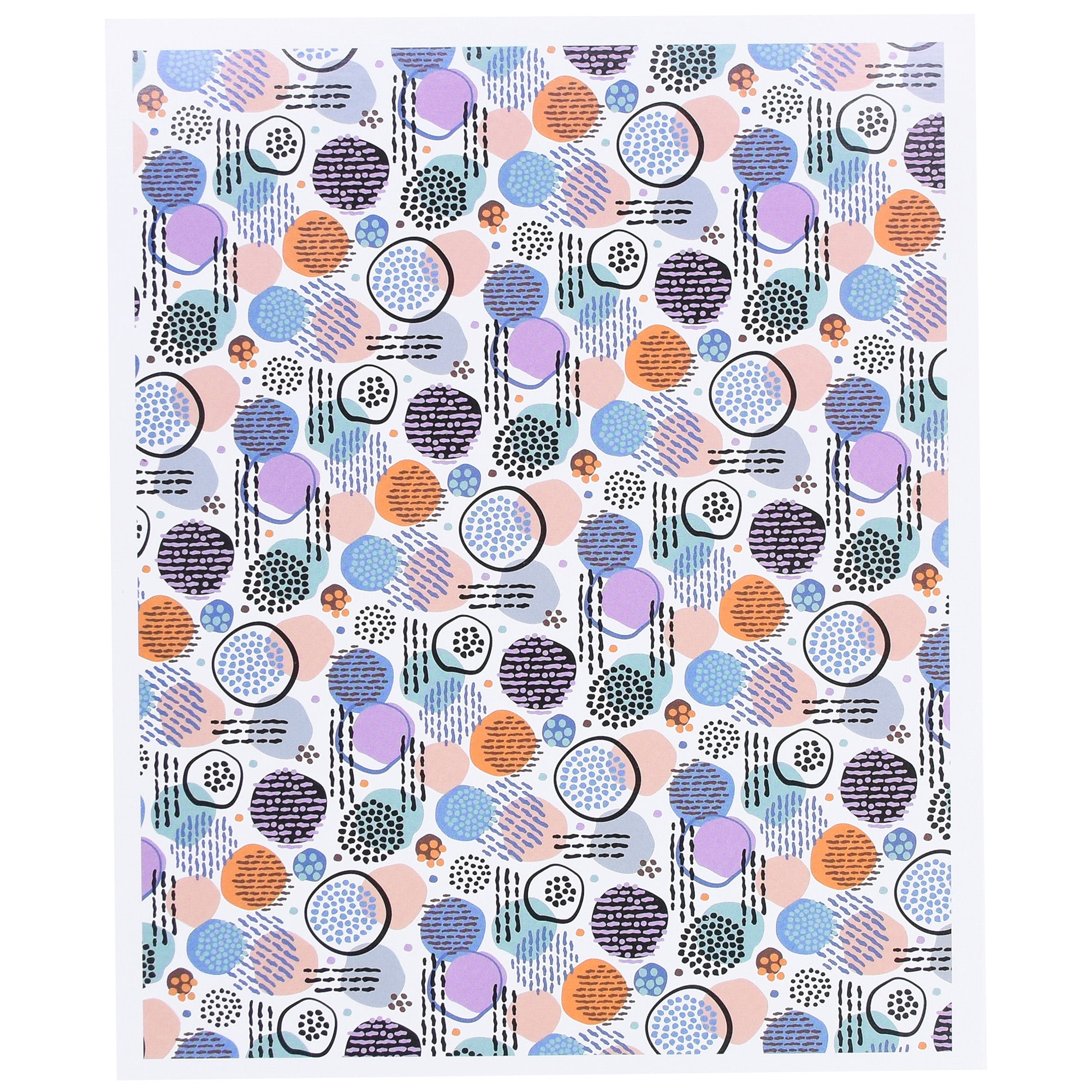 Sculpey: Clay Transfers - Geometric - 4 Pattern Sheets: Scribbles, Swirls, Dots & Deco Fans, Clay Decorations, Easy Application, DIY Craft Supplies