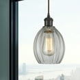 thumbnail image 6 of 516-1P-BK-G82-Innovations Lighting-Eaton - 1 Light Cord Hung Mini Pendant In Industrial Style-9.5 Inches Tall and 6 Inches Wide-Matte Black, 6 of 7