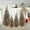 Gold（30+20+15+10cm）, variant on KOYPTL 4 Pcs Mini Christmas Tree Christmas Artificial Bottle Brush Trees with Wooden Base,Christmas Table Decorations for Xmas Holiday Tabletop Home Decor,Xmas Decorations Indoor