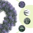 thumbnail image 2 of Unique Bargains Front Door Wreaths Artificial Farmhouse Wreaths All Seasons Decor Purple, 2 of 7