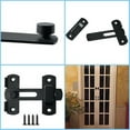 thumbnail image 3 of Allume 10 Ensembles Loquets de Portail en Acier Inoxydable Loquet à Bascule Loquet de Sécurité pour Porte Verrou de Loquet, Noir Mat Noir, 3 of 8