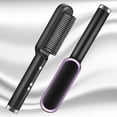 thumbnail image 2 of Plancha de pelo eléctrica, cepillo profesional de moda, plancha de pelo de cerámica de calentamiento rápido, 2 of 5