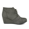 thumbnail image 2 of Dream Pairs Women's Casual Fashion Lace-Up Wedge Ankle Booties Low Heel Design, 2 of 4