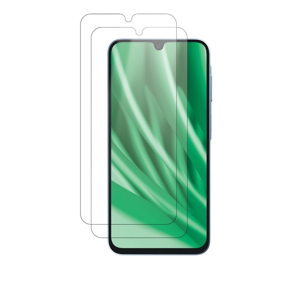 onn 2-Pack Tempered Glass Screen Protectors for Samsung Galaxy A17, Standard Drop & Scratch Protection, Includes Easy Application Frame