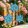 thumbnail image 5 of Outdoor Metal Wall Art Iron Garden Courtyard Wall Hanging Ornament Creatives Horticultural Daisy Shape 2 Pcs for Patio Fence Balcony Living Room Bedroom Housewarming Gift Spring Decor, 5 of 6