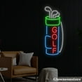 thumbnail image 3 of Glowneon Golf Clubs Neon Sign, Golf Led Sign, Golf Player Room Decor, Golf Shop Wall Decor, 3 of 5