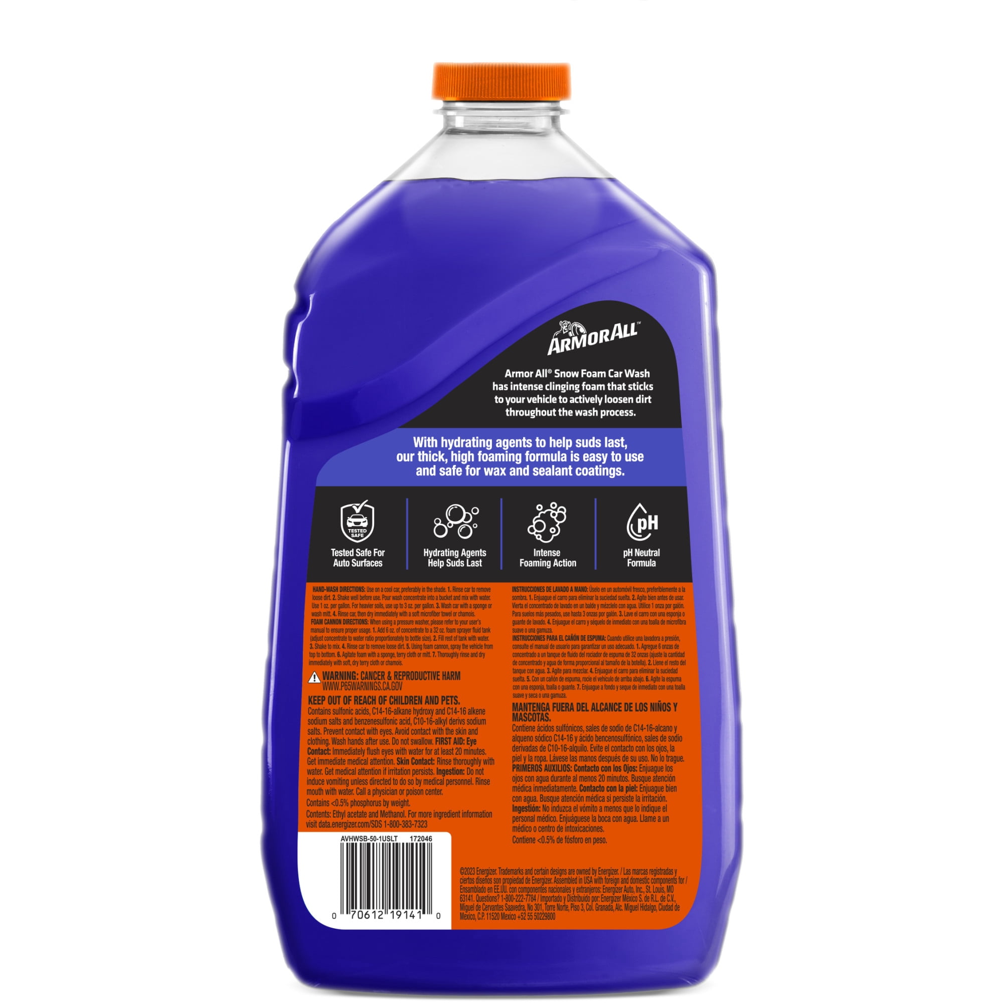 Armor All, Snow Foam Car Wash, 50 fl oz, pH Neutral High Foam
