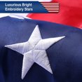 thumbnail image 3 of Bandera estadounidense para exteriores, resistente, premium, con estrellas bordadas de lujo., 3 of 8