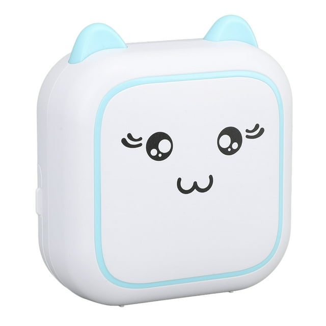 Portable Thermal Printer, Inkless Printing Clear Photos Quick Printing Mini Thermal Printer for Photo Blue
