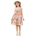 thumbnail image 6 of FAHXNVB Cami Dress for Girls Cute Graphic Print Sleeveless A-Line Swing Casual Dresses Summer Fashion Comfy Beach Dress 4-15 Years, 6 of 8