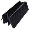 thumbnail image 3 of Topbuy Folding Storage Stool Padded Ottoman Faux Leather Foot Rest Seat Black, 3 of 5