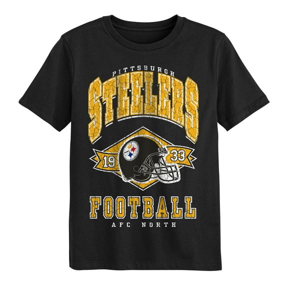 Preschool Outerstuff Black Pittsburgh Steelers Kick Off T-Shirt
