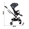 thumbnail image 4 of Carriola para Bebé de Viaje The Baby Shop  con Asiento Giratorio 360, Plegable, Reclinable Negro, 4 of 7