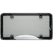 Auto Drive Black Anti-theft License Plate Cover and Frame