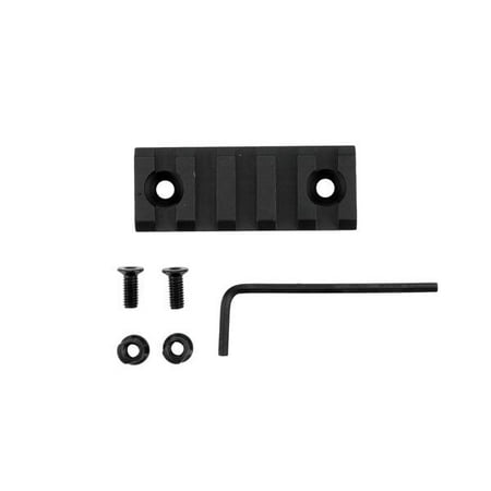 Tactical Forearm Rail - Monstrum Tactical Short Length (5 Slot/2.2 inch) Picatinny Rail for Keymod | Black