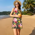 thumbnail image 4 of Vsdgher Cute Pigs Sunflower Print Summer Dresses for Women Casual U Neck Beach Dress Sleeveless Tank Loose Sundress with Pocket -Medium, 4 of 7