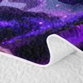 thumbnail image 5 of meiyoeat Purple Neon Forest Dragon Bed Spread Queen for Boys Girls, Galaxy Wildlife Queen Coverlet Set, 3pcs, 5 of 7