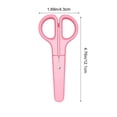 thumbnail image 3 of Safety Scissors Stainless Steel Blunt Tip Scissors with Protective Cover for Classroom Art Activities Daily Use, Pink, Ccwuwei, 3 of 6