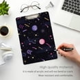 thumbnail image 5 of FMSHPON Space Planets Clipboard Hardboard Wood Nursing Clip Board and Pull for Standard A4 Letter 13x9 inches, 5 of 8