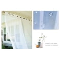 thumbnail image 4 of Labymos 1PC Curtain Modern Simple Waterproof Solid Color Trilon Transparent Perforated Sunscreen Antiple UV Curtain, 4 of 8
