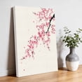 thumbnail image 3 of Canvas Wall Art Cherry Blossoms Canvas Art Print Watercolor Pink Floral Pictures Wall Decor for Living Room Bedroom Artwork Decorations Stretched Framed Ready to Hang 22"x28", 3 of 9
