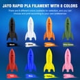 thumbnail image 2 of Filamento para impresora 3D JAYO Rapid PLA de 1,75 mm, 2 kg, paquete de 8, 2 of 8