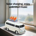 thumbnail image 4 of WS-698 Retro Minibus Solar Bluetooth Replica Speaker – Portable Wireless Car Design with HD Sound, LED Light, FM, TWS, USB/TF Playback, Surprise Gift(Green), 4 of 7