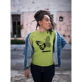 thumbnail image 2 of Butterfly W Leopard Print T-Shirt Women -Image by Shutterstock, Female Small, 2 of 4