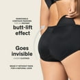 thumbnail image 2 of Leonisa Womens Butt Lifter Padded Boyshort Panty Shaper,Black,X-Large, 2 of 8