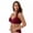Wine, variant on QNANSPI Women's Plus Size Bras,Jelly Bra,Wireless Push Up Bra Breathable Comfortable Support Side Smoothing Lightly Lined Demi Bra for Daily Wear