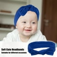 thumbnail image 3 of Bow Headband Fashion Cute Cotton Hair Band for Teenager Dark Blue 7.3Inch, 3 of 6
