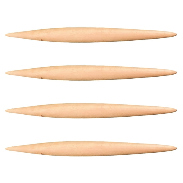 4 Pcs Rouleau à Pâte en Bois Rouleaux de Cuisine Outil de Cuisson