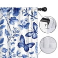 thumbnail image 4 of Blackout Kids Curtains,Blue Roses and Butterflies Pattern Childrens Insulated Curtains Set Of 2,Bedroom Essentials,Toddler Room Decor 42x54in(106x137cm), 4 of 4