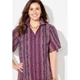 thumbnail image 4 of Catherines Women's Plus Size Petite Timeless Short Sleeve Blouse, 4 of 6