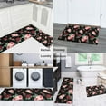 thumbnail image 5 of Pioneer Flower Floral Print Pattern Kitchen Rugs Sets Of 2,Anti Fatigue Kitchen Mat Rugs Non Slip Washable,Decorative Kitchen Floor Mats for Kitchen,Sink,Laundry,17"x30"+17"x47", 5 of 7